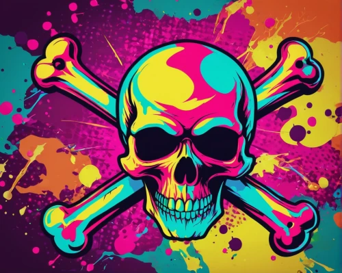 skull and crossbones,bandana background,skull allover,skull racing,mobile video game vector background,skulls,skull and cross bones,vector graphic,sugar skull,pop art background,skulls bones,vector art,colors background,jolly roger,colorful background,skull bones,colorful foil background,color background,cmyk,vector design,Illustration,Vector,Vector 19