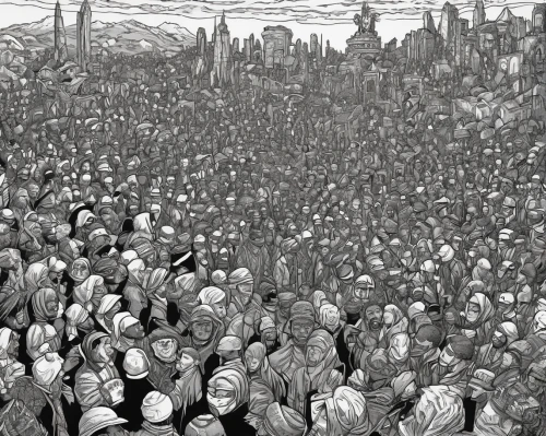 crowds,crowd of people,crowd,crowded,concert crowd,migration,pilgrims,the crowd,khazne al-firaun,procession,genesis land in jerusalem,migrants,human settlement,audience,shrovetide,gezi,grand bazaar,the people in the sea,buzkashi,panoramical,Illustration,Black and White,Black and White 06