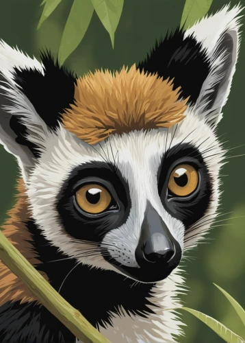 lemur,ring-tailed,sifaka,ring tailed lemur,north american raccoon,lemurs,tamarin,madagascar,striped skunk,mustelid,raccoon,bamboo,slow loris,mustelidae,colobus,indri,anthropomorphized animals,gibbon 5,cercopithecus neglectus,loris,Conceptual Art,Daily,Daily 08