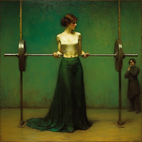 woman hanging clothes,barbell,weight lifter,weight lifting,weightlifting,weight training,girl with a wheel,weight throw,strength training,restriction,weightlifter,the magdalene,weight plates,lifting,transistor,strong woman,woman strong,equilibrium,weightlifting machine,girl in a long dress,Art,Classical Oil Painting,Classical Oil Painting 44