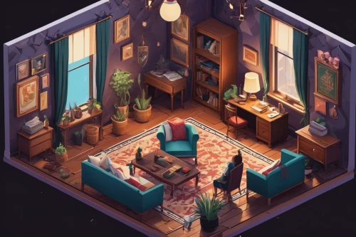 an apartment,apartment,shared apartment,isometric,apartment house,livingroom,playing room,small house,living room,study room,one room,room,consulting room,modern room,one-room,guest room,rooms,bedroom,basement,cabin,Unique,3D,Isometric