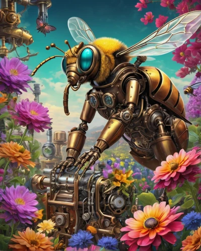 bee,drone bee,pollinator,beekeeper plant,beekeeper,bee farm,bees,pollinate,beekeeping,bumblebees,beekeepers,bumblebee fly,honey bee,wild bee,honeybee,pollinating,honey bee home,two bees,bee colony,honey bees,Conceptual Art,Fantasy,Fantasy 25