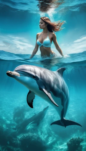 girl with a dolphin,dolphin swimming,oceanic dolphins,dolphins in water,dolphin background,bottlenose dolphins,bottlenose dolphin,two dolphins,dolphin rider,dolphins,dolphin,trainer with dolphin,wholphin,spinner dolphin,common bottlenose dolphin,dolphin show,dolphin-afalina,dolphinarium,common dolphins,spotted dolphin,Photography,Artistic Photography,Artistic Photography 07