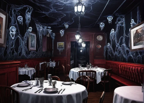 new york restaurant,magic castle,paris cafe,fine dining restaurant,dining room,bistrot,victorian,diner,restaurant ratskeller,dark mood food,victorian style,dining,gothic style,ghost train,ornate room,haunt,a restaurant,the haunted house,ghost locomotive,absinthe,Unique,Paper Cuts,Paper Cuts 01