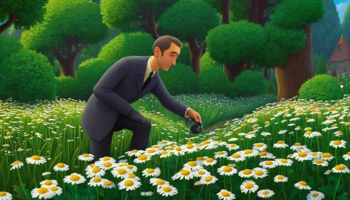 field of flowers,marguerite daisy,heath aster,picking flowers,blooming field,daisies,meadow daisy,australian daisies,daisy flowers,flowers field,flower field,dandelion field,dandelions,dandelion meadow,mayweed,sea of flowers,scattered flowers,daisy family,blooming grass,flower meadow,Illustration,Realistic Fantasy,Realistic Fantasy 26