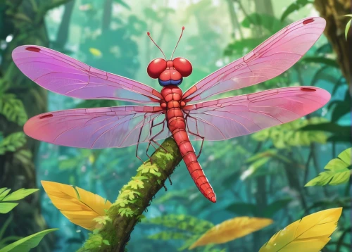 red dragonfly,dragonfly,pink butterfly,red butterfly,spring dragonfly,dragon-fly,dragonflies,butterfly background,dragonflies and damseflies,vanessa (butterfly),winged insect,red fly,coenagrion,tropical butterfly,rosa ' the fairy,cupido (butterfly),flower fairy,rosa 'the fairy,butterfly caterpillar,flying insect,Illustration,Japanese style,Japanese Style 02