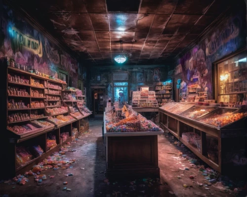 pharmacy,candy store,apothecary,convenience store,shopkeeper,liquor store,bookstore,music store,watercolor shops,candy shop,soap shop,record store,book store,deli,pantry,bookshop,store,abandoned room,toy store,grocery store,Photography,Artistic Photography,Artistic Photography 04