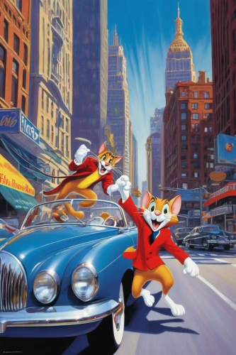 tom and jerry,muscle car cartoon,car hop,cartoon car,rover streetwise,figaro,vintage cats,american classic cars,city car,foxes,crash-land,checker marathon,austin cambridge,fox hunting,rescue alley,vintage illustration,retro cartoon people,classic cars,red cat,tails,Conceptual Art,Fantasy,Fantasy 20