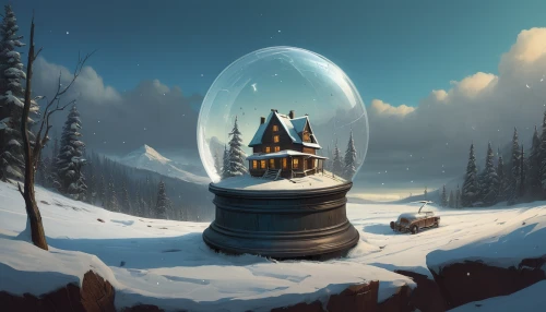 snow globe,snow globes,snowglobes,snowhotel,igloo,crystal ball,snow shelter,christmas globe,snow house,christmas bell,frozen bubble,ice ball,winter house,christmas lantern,round hut,beacon,alpine hut,crystal egg,fantasy picture,light cone,Illustration,Realistic Fantasy,Realistic Fantasy 28