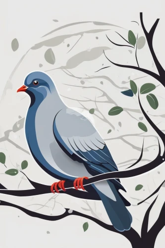 passenger pigeon,bird illustration,flower and bird illustration,blue gray gnatcatcher,plumed-pigeon,gray bird,white grey pigeon,zebra finch,carrier pigeon,bird on branch,ornamental bird,an ornamental bird,bird painting,eurasian blackcap,wild pigeon,australian zebra finch,rock dove,pale chanting goshawk,doves and pigeons,crown pigeon,Unique,Design,Logo Design