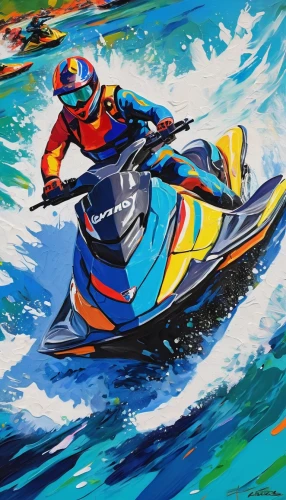 jet ski,water sport,kite boarder wallpaper,personal water craft,racing boat,surfboat,watercraft,water sports,kayaks,regatta,sea kayak,kayak,pedalos,water ski,kayaker,enduro,surf kayaking,speedboat,el mar,surfer,Conceptual Art,Oil color,Oil Color 25