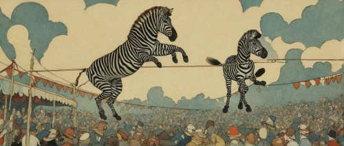 circus,two-horses,circus animal,zebras,two giraffes,circus aeruginosus,horse race,carnival horse,cirque,whimsical animals,circus show,horse racing,carousel,circus elephant,horses,amusement ride,animal lane,circus tent,giraffes,vintage illustration,Illustration,Retro,Retro 17