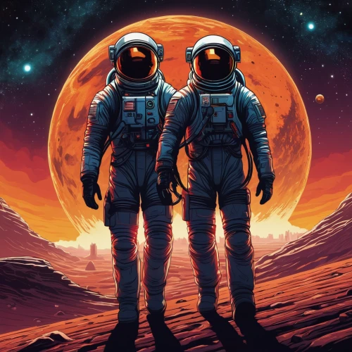 astronauts,space art,mission to mars,astronautics,astronaut,space walk,cosmonautics day,spacewalks,sci fiction illustration,earth rise,spacesuit,space voyage,space,moon walk,red planet,space-suit,space travel,astronomers,space suit,spacewalk,Illustration,Realistic Fantasy,Realistic Fantasy 25