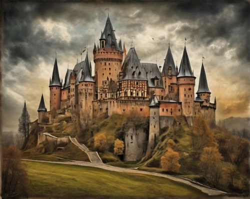 hogwarts,fairy tale castle,castle of the corvin,fairy tale castle sigmaringen,fairytale castle,fantasy picture,gothic architecture,medieval castle,fantasy art,castle,dracula castle,haunted castle,hohenzollern castle,castles,knight's castle,gold castle,castel,castleguard,3d fantasy,hohenzollern,Illustration,Realistic Fantasy,Realistic Fantasy 40