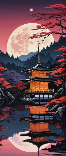 kyoto,ginkaku-ji,japan landscape,cool woodblock images,japan,tsukemono,kiyomizu,miyajima,japanese art,kinkaku-ji,japanese background,world digital painting,golden pavilion,淡島神社,japanese sakura background,koyasan,the golden pavilion,arashiyama,japan's three great night views,senso-ji,Conceptual Art,Fantasy,Fantasy 32