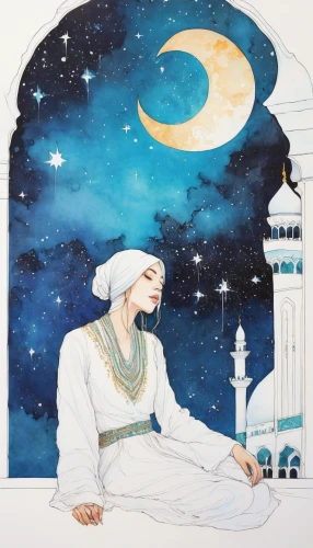 rem in arabian nights,islamic girl,ramadan background,ramadhan,ramadan,ḡalyān,arab night,khazne al-firaun,kundalini,muslim woman,arabic background,the moon and the stars,eid-al-adha,muslima,ramazan,aladdin,fatima,persian poet,kahwah,stars and moon,Illustration,Paper based,Paper Based 19