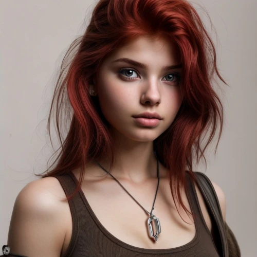 redhead doll,redhair,red-haired,red hair,necklace with winged heart,clary,redhead,red head,beautiful young woman,young woman,girl portrait,realdoll,redheads,necklace,redheaded,pretty young woman,fiery,bylina,ariel,beautiful model,Common,Common,Photography