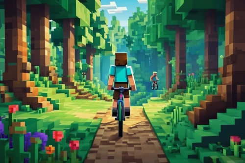 pixel art,bike ride,bike path,biking,bicycle,bicycle ride,forest road,cyclist,mtb,cycling,forest path,artistic cycling,tileable,bicycle path,low poly,ravine,low-poly,cyclists,trail,pathway,Unique,Pixel,Pixel 03