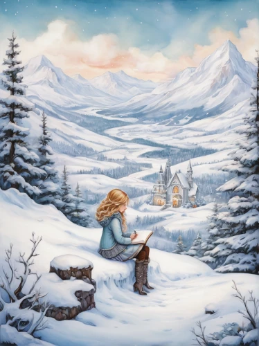 winter background,snow scene,christmas snowy background,winter landscape,snowy landscape,snow landscape,salt meadow landscape,christmas landscape,nordic christmas,snow fields,snowfield,winter dream,winter animals,winter deer,snowy mountains,landscape background,mountain scene,snow mountain,winter magic,snowy still-life,Illustration,Abstract Fantasy,Abstract Fantasy 11