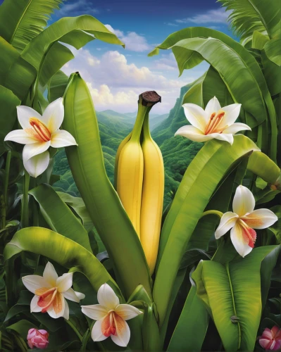 banana flower,banana trees,flowers png,banana tree,banana plant,giant white arum lily,tropical bloom,cuba flower,lilies of the valley,saba banana,starfruit plant,tropical flowers,bird-of-paradise,flower illustration,costus family,frangipani,flower painting,bird of paradise,flower exotic,lilly of the valley,Conceptual Art,Fantasy,Fantasy 30