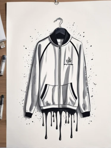 windbreaker,fashion vector,bicycle clothing,vector graphic,sportswear,jacket,outerwear,fashion illustration,drawing mannequin,vector design,graffiti splatter,drips,advertising clothes,handdrawn,cycle polo,north face,adobe illustrator,vector illustration,product photos,futura,Illustration,Black and White,Black and White 34