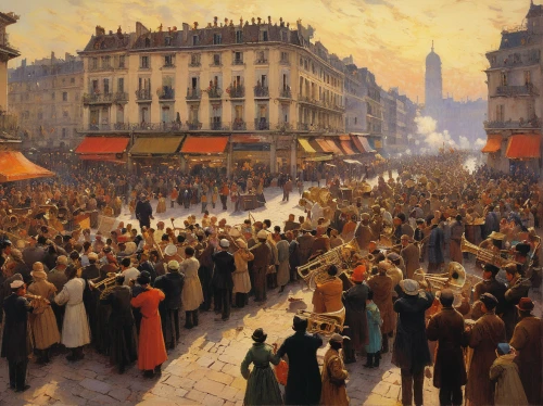 fête,the market,universal exhibition of paris,large market,july 1888,market,champ de mars,french digital background,street party,crowds,festival,orsay,easter festival,the boulevard arjaan,paris,may day,crowd of people,waterloo plein,procession,france,Art,Classical Oil Painting,Classical Oil Painting 32