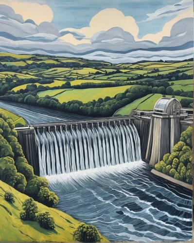 pontsycyllte,derbyshire,hydroelectricity,yorkshire,hydropower plant,gufufoss,wensleydale,haifoss,falls of the cliff,wicklow,yorkshire dales,ladybower reservoir,waterford,wales,water falls,falls,otley,north yorkshire,caerphilly cheese,valley mills,Illustration,Black and White,Black and White 15