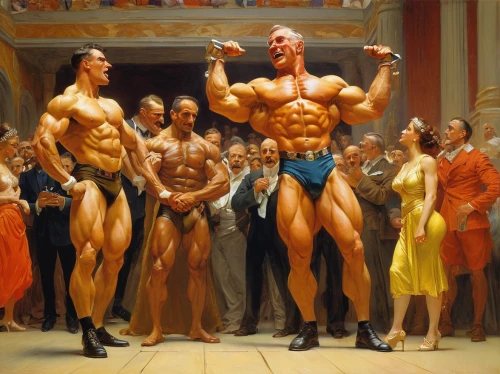 bodybuilding,bodybuilder,body-building,body building,hercules winner,fitness and figure competition,muscle man,muscle icon,podium,workout icons,anabolic,vintage art,wrestlers,popular art,muscular system,powerlifting,bodybuilding supplement,he-man,edge muscle,statue of hercules,Art,Classical Oil Painting,Classical Oil Painting 42