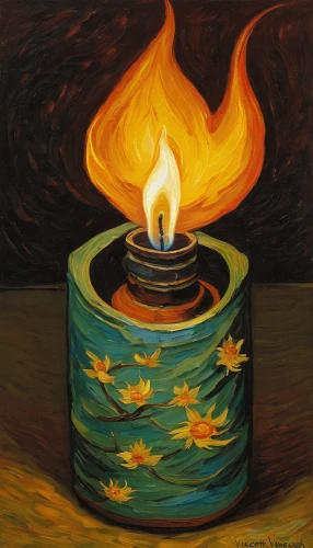 the eternal flame,cauldron,feuerzangenbowle,shabbat candles,burning candle,fire and water,tea light,tealight,flameless candle,fire bowl,olympic flame,burning torch,candle wick,votive candle,candle flame,fire ring,burning candles,oil on canvas,a candle,open flames,Art,Artistic Painting,Artistic Painting 03