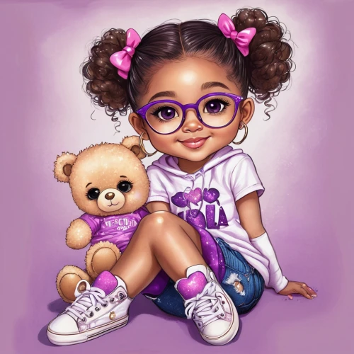 kids illustration,afro american girls,cute cartoon character,baby icons,little girls,cute cartoon image,baby and teddy,chibi kids,baby frame,kids glasses,purple and pink,child portrait,cute baby,teddy bears,girl child,pink-purple,chibi girl,baby & toddler clothing,plush dolls,chibi children,Illustration,Abstract Fantasy,Abstract Fantasy 10