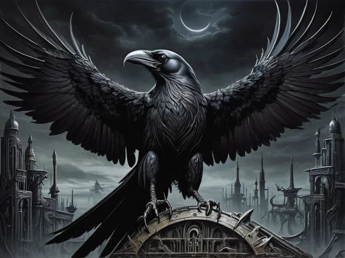 corvidae,king of the ravens,black raven,corvus,dark angel,imperial eagle,death angel,black crow,murder of crows,black angel,ravens,raven bird,corvus corax,black vulture,crows,of prey eagle,crows bird,3d crow,blackbirdest,angel of death,Conceptual Art,Sci-Fi,Sci-Fi 02