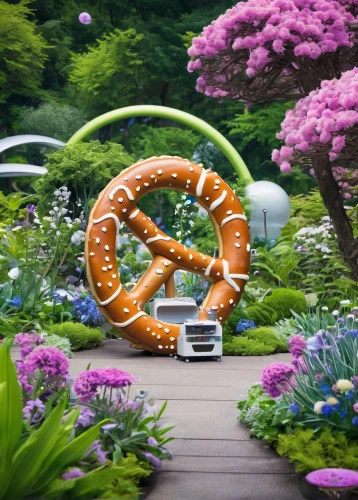 spiral background,portal,lifebuoy,inflatable ring,harp with flowers,colorful spiral,flower car,japanese garden ornament,garden swing,nature garden,semi circle arch,japan garden,flower cart,garden bench,time spiral,japanese zen garden,garden of plants,flower clock,spiral,zen garden,Conceptual Art,Sci-Fi,Sci-Fi 04