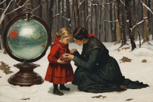 snow globe,snow globes,christmas globe,snowglobes,little girl and mother,kate greenaway,children's fairy tale,the little girl,santa and girl,christmas scene,christmas circle,crystal ball,children's christmas,christmas messenger,little red riding hood,candlemas,christmas story,christmas bell,painting easter egg,the occasion of christmas,Art,Classical Oil Painting,Classical Oil Painting 12