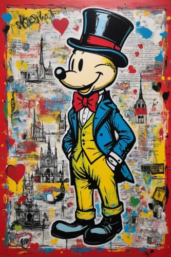 pinocchio,roy lichtenstein,monopoly,jigsaw puzzle,popeye,graffiti art,grafitti,jigsaw,casablanca,mickey mouse,mickey mause,jiminy cricket,geppetto,grafitty,graffiti,shoreditch,mayor,cool pop art,mousetrap,donald duck,Conceptual Art,Graffiti Art,Graffiti Art 01