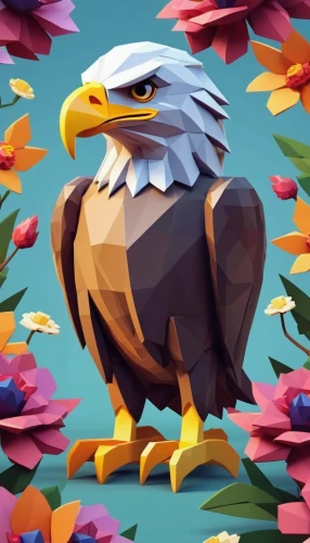 eagle illustration,flower and bird illustration,eagle vector,owl background,eagle drawing,eagle,american bald eagle,flower background,bird illustration,bald eagle,floral background,eagle eastern,paper flower background,bird png,sea head eagle,bird flower,dribbble,bird painting,flowers png,african eagle,Unique,3D,Low Poly