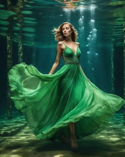 water nymph,underwater background,green mermaid scale,celtic woman,mermaid background,submerged,emerald sea,under the water,green water,merfolk,fantasy picture,photoshop manipulation,believe in mermaids,under water,green dress,rusalka,the sea maid,digital compositing,photo manipulation,let's be mermaids,Photography,Artistic Photography,Artistic Photography 01