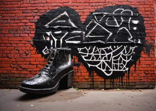 leather shoe,stiletto-heeled shoe,steel-toe boot,steel-toed boots,leather boots,ankle boots,stack-heel shoe,leather shoes,used shoes,high heeled shoe,trample boot,urban street art,women's boots,streetart,cordwainer,urban art,dancing shoes,heel shoe,walking shoe,shoes icon,Conceptual Art,Graffiti Art,Graffiti Art 10