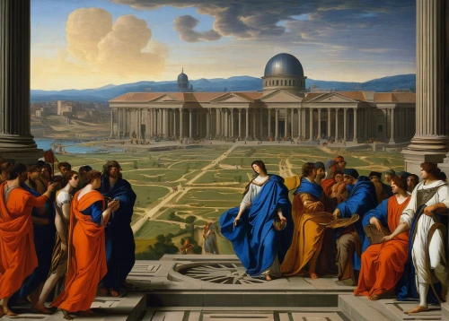 school of athens,apollo and the muses,orange robes,apollo hylates,pentecost,bellini,the order of cistercians,the ancient world,neoclassical,the death of socrates,geocentric,saint isaac's cathedral,vatican museum,palais de chaillot,musei vaticani,temple of diana,contemporary witnesses,vaticano,europe palace,classical antiquity,Art,Classical Oil Painting,Classical Oil Painting 33