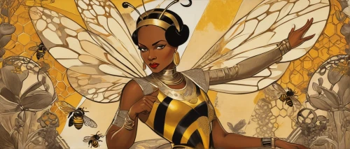 queen bee,honeybee,honey bee,pollinate,bee,bee honey,vanessa (butterfly),pollinator,cupido (butterfly),hive,wasp,drone bee,african art,beekeeper,monarch,hesperia (butterfly),silk bee,drawing bee,honey bee home,honey bees,Illustration,Realistic Fantasy,Realistic Fantasy 21