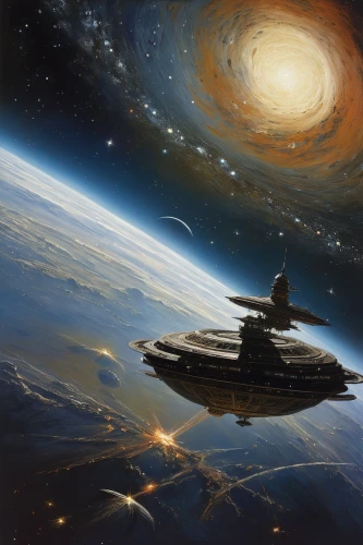 space art,sci fiction illustration,orbiting,space ships,futuristic landscape,federation,sci fi,sci - fi,sci-fi,star ship,space tourism,spaceship space,space ship,spacecraft,sky space concept,millenium falcon,space craft,science fiction,space voyage,spaceships,Art,Classical Oil Painting,Classical Oil Painting 09