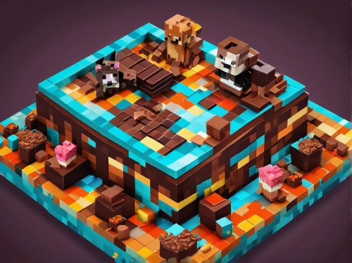 wooden cubes,hollow blocks,block chocolate,tileable patchwork,game blocks,isometric,cube sea,tileable,wooden block,block game,floating island,floating islands,villagers,wooden mockup,blocks,crown render,cubic,toy block,terracotta,fox stacked animals,Unique,Pixel,Pixel 03