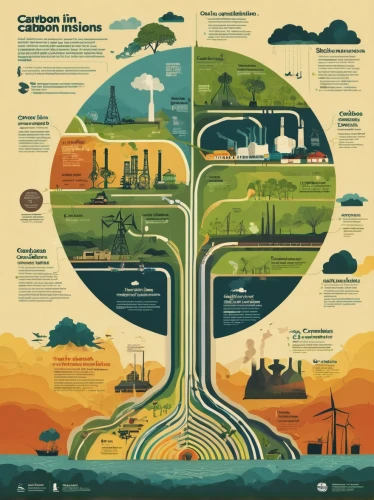 ecological footprint,carbon footprint,greenhouse gas emissions,energy production,ecological sustainable development,environmental pollution,infographic elements,sustainable development,energy transition,geothermal energy,oil production,oil industry,carbon emission,water resources,pipelines,ecoregion,oil flow,environmental destruction,wind power generation,environment pollution,Conceptual Art,Sci-Fi,Sci-Fi 17