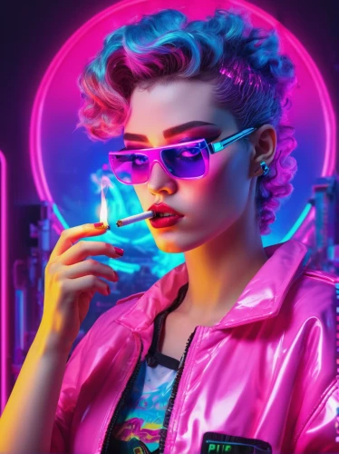 80s,cyber glasses,neon cocktails,neon drinks,80's design,cyberpunk,neon tea,neon light,neon lights,neon,neon candies,neon coffee,retro girl,retro woman,neon light drinks,eighties,1980's,neon human resources,vapor,retro eighties,Conceptual Art,Sci-Fi,Sci-Fi 28