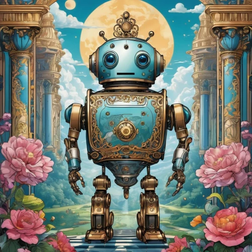 robotic,robot,smart album machine,music box,steampunk,bot,somtum,robots,robot icon,sci fiction illustration,automation,clockmaker,cg artwork,soft robot,clockwork,automatic,autome,automated,decorative nutcracker,rococo,Conceptual Art,Fantasy,Fantasy 22