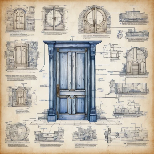 blueprints,blueprint,houses clipart,digiscrap,antique construction,armoire,iron door,blue doors,antique background,house drawing,doors,old door,frame drawing,blue door,french windows,wooden door,antique style,wrought iron,grandfather clock,wooden windows,Unique,Design,Blueprint