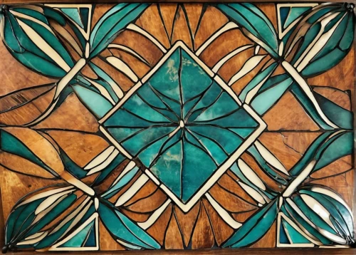 ceramic tile,stained glass pattern,ceramic floor tile,spanish tile,tile,patterned wood decoration,turquoise leather,floor tiles,teal stitches,terracotta tiles,almond tiles,tiles,traditional pattern,kaleidoscope art,tiles shapes,turquoise,glass tiles,art deco ornament,clay tile,geometric pattern,Illustration,Vector,Vector 16