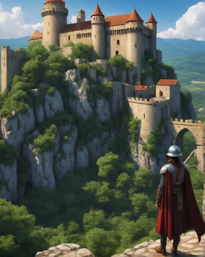 templar castle,knight's castle,castleguard,meteora,dracula castle,medieval castle,castel,summit castle,bach knights castle,new castle,transylvania,castle of the corvin,castle,bastei,medieval,camelot,citadelle,knight village,castles,bethlen castle,Illustration,Realistic Fantasy,Realistic Fantasy 07