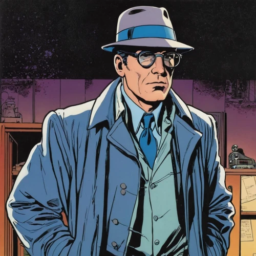 riddler,private investigator,detective,investigator,inspector,spy-glass,rorschach,fedora,smoking man,mystery man,mobster,spy,nite owl,stan lee,john doe,special agent,smooth criminal,the suit,secret agent,mafia,Illustration,American Style,American Style 14