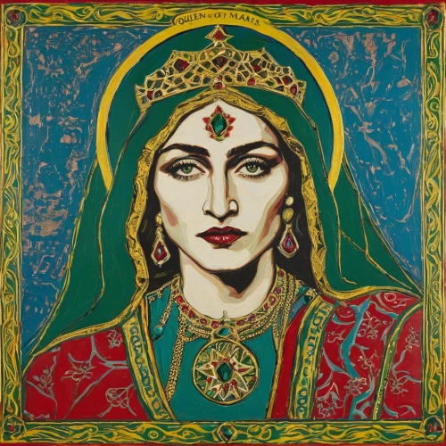 madonna,anahata,jaya,celtic queen,popart,art nouveau frame,art nouveau design,art nouveau,priestess,miss circassian,cleopatra,khokhloma painting,the prophet mary,art deco woman,portrait of christi,lakshmi,iranian,dulzaina,radha,pop art woman,Art,Artistic Painting,Artistic Painting 07