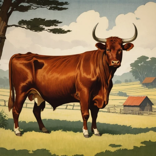 watusi cow,oxen,red holstein,zebu,alpine cow,domestic cattle,holstein-beef,texas longhorn,horns cow,bovine,mountain cow,beef breed international,mother cow,livestock farming,dairy cow,beef cattle,ox,cow,galloway cattle,longhorn,Illustration,Japanese style,Japanese Style 21